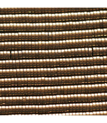 BeauMonde Bijoux - Hématite dorée 1/1.2x3 mm environ rondelle heishi