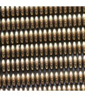 Hematite 6X2 mm rounded washer old gold
