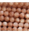 Sun stone 8 mm round bead A
