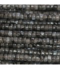 Labradorite black 2X4 mm straight washer (Larvikite)