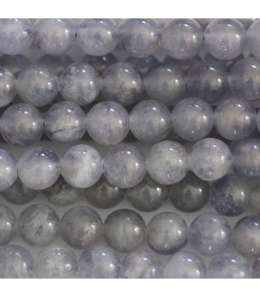 BeauMonde Bijoux - Iolite 6 mm perle ronde ton clair A Zambie
