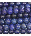 Lapis lazuli 8 mm round bead dark tone Afghanistan