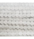 BeauMonde Bijoux - Jade blanc 4/4.2 mm perle ronde translucide A Chine