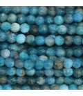 Apatite 6 mm round faceted bead Peru