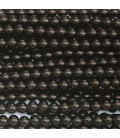 Obsidienne noire 4 mm perle ronde A+ Mexique