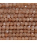 Sun stone 4 mm bead round faceted
