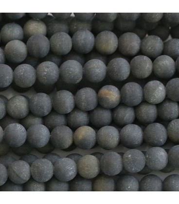BeauMonde Bijoux - Oeil de faucon 6 mm perle ronde mat A+ Afrique du sud