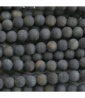 Oeil de faucon 6 mm perle ronde mat A+ Afrique du sud