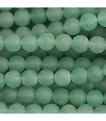 Aventurine 8 mm round matte bead - BeauMonde Bijoux