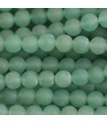 Aventurine 8 mm round matte bead - BeauMonde Bijoux