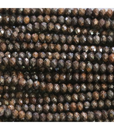 BeauMonde Bijoux - Bronzite 4x2.5mm rondelle facettée A Brésil