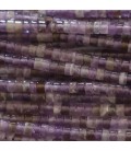 Amethyst 3x2mm washer heishi Brazil - BeauMonde Bijoux
