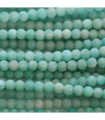 BeauMonde Bijoux - Amazonite 4 mm perle ronde mat A Afrique