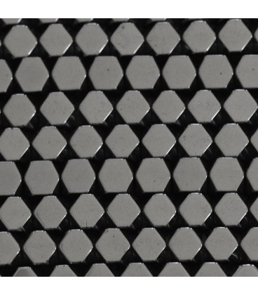 BeauMonde Bijoux - Hématite 6X6 mm environ carré diamanté