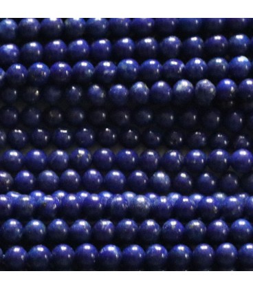 BeauMonde Bijoux - Lapis lazuli 3 mm perle ronde A Afghanistan