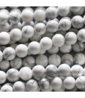 BeauMonde Bijoux - Howlite blanche perle ronde 6/6.3 mm environ A Canada