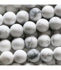 BeauMonde Bijoux - Howlite blanche 8/8.3 mm perle ronde mat A Canada