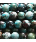 Chrysocolle 8 mm perle ronde AA Pérou
