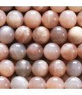 BeauMonde Bijoux - Pierre du soleil 8/8.3 mm environ perle ronde mixte A Afrique du Sud