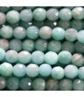 Amazonite 6 mm round faceted bead Africa - BeauMonde Bijoux