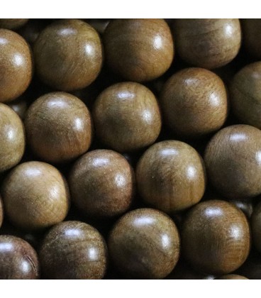 Wood 10 mm phoebe round bead - BeauMonde Bijoux