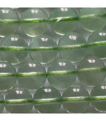 Green fluorite 10 mm round bead - BeauMonde Bijoux