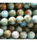 Jade Albite 8 mm round bead Mongolia