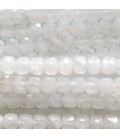 Moonstone 4X4 mm faceted white square