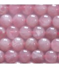 Quartz pink 8 mm natural round bead A Madagascar