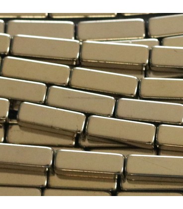 BeauMonde Bijoux - Hématite dorée 13x4 mm environ rectangle