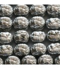 Hematite 10 mm silver lion head