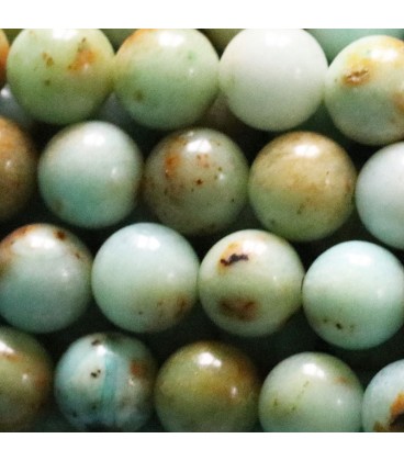 Jade Albite 10 mm round bead Mongolia - BeauMonde Bijoux