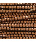 Hematite 2X2 mm rounded copper square - BeauMonde Bijoux