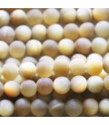 Golden tiger eye 6 mm matte round bead Africa
