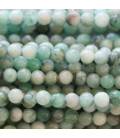 Emeraude 4 mm perle ronde ton clair A Brésil