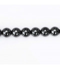 Hematite about 8/8.4 mm round bead hole about 1.5 mm
