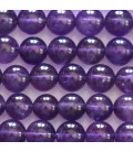 Amethyste 8 mm perle ronde couleur médium - BeauMonde Bijoux