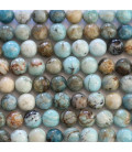 BeauMonde Bijoux - Opale bleue 6 mm environ perle ronde A Afrique
