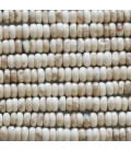 Howlite 2x4 mm rondelle ivoire arrondie