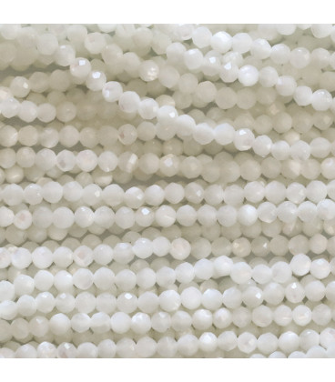 BeauMonde Bijoux - Nacre 2 mm perle ronde facettée A Indonésie