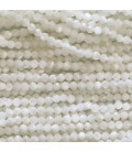 Nacre 2 mm perle ronde facettée A Indonésie