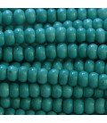 Howlite 4x6 mm rounded washer turquoise dark tone