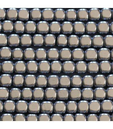 Hematite 4x4 rounded square - BeauMonde Bijoux