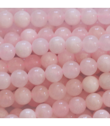BeauMonde Bijoux - Calcite rose 6 mm perle ronde A+ Chine