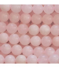 Calcite rose 8 mm perle ronde A+ Chine