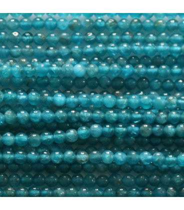BeauMonde Bijoux - Apatite 2 mm perle ronde A Madagascar