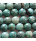Chrysocolle 8 mm perle ronde AA Afrique