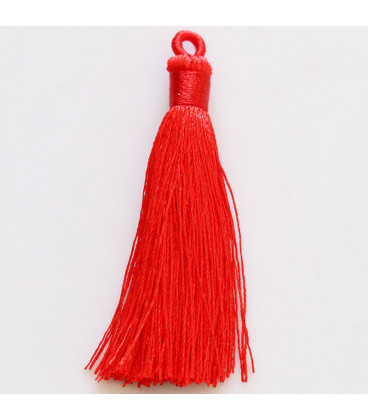 Pompom 65 mm with ring covered with wire - BeauMonde Bijoux