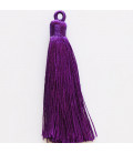 Pompom 65 mm with ring covered with wire