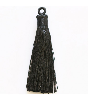 Pompom 65 mm with ring covered with wire - BeauMonde Bijoux